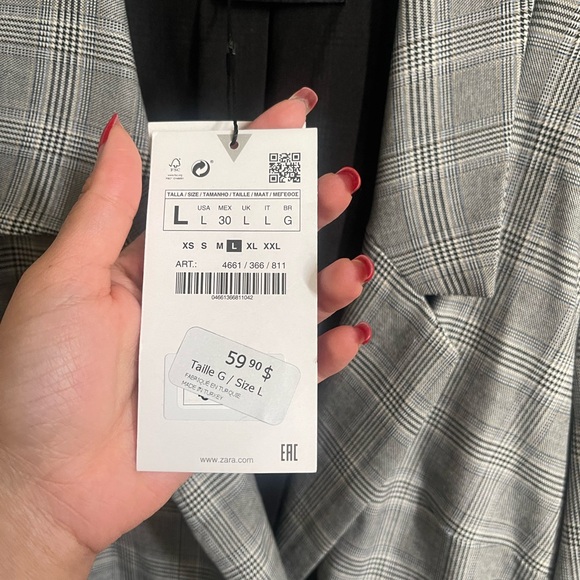 NWT Zara Plaid blazer dress - Picture 5 of 8